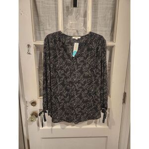 Monday Fun‎ Amiyah Tie Sleeve Blouse Women's Size XXL